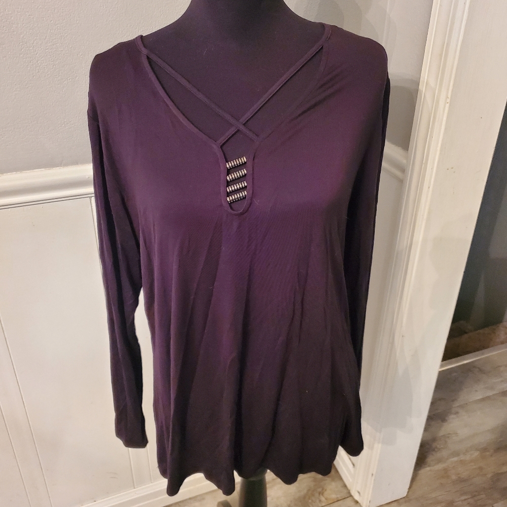 Rock & Republic Long Sleeve Black Shirt